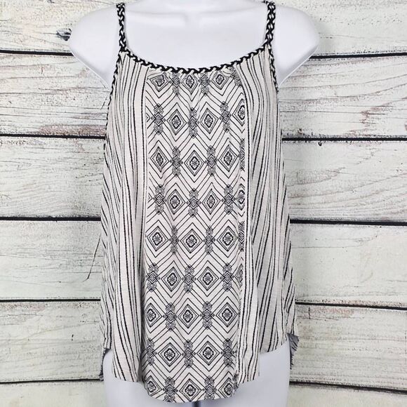 Maurices Black & White Striped Cami Tank Top Size L - Picture 1 of 8